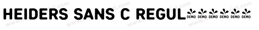 Heiders Sans C Regul字体转换